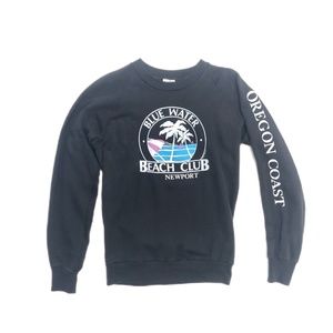Vintage! 87' Blue Water Beach Club LARGE Sweatshirt